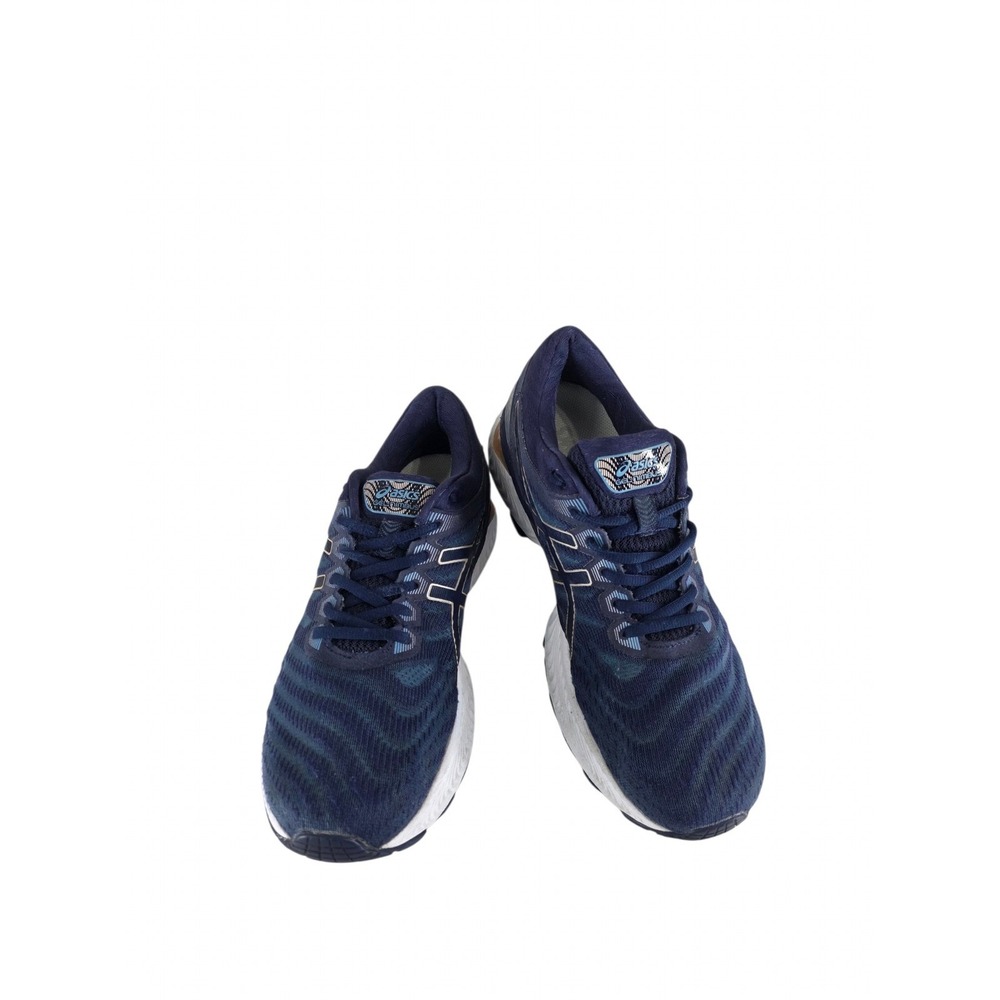 ASICS GEL-Nimbus 22 Wide Womens 11.5 D Blue Mesh Running Shoes 1012A586 Sneaker